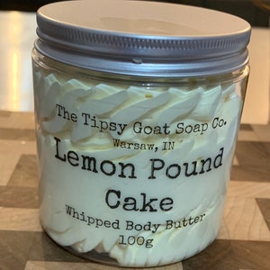 Lemon Pound Cake Whipped Body Butter