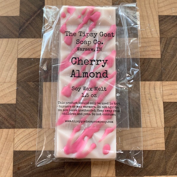 Cherry Almond Soy Wax Melt Snap Bar