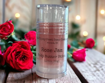 Rose Jam Body Butter Stick | Solid Lotion Stick