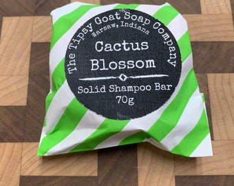 Cactus Blossom Eco Friendly Syndet Solid Shampoo Bar