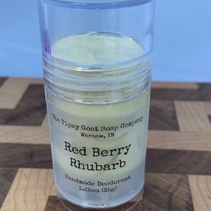 Red Berry Rhubarb Handmade Deodorant