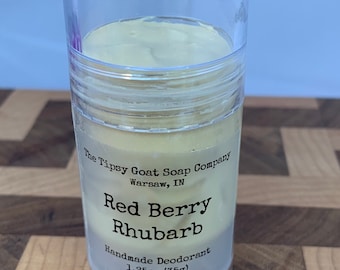 Red Berry Rhubarb Handmade Deodorant