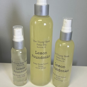 Lemon Pound Cake Body/Room/Linen Spray