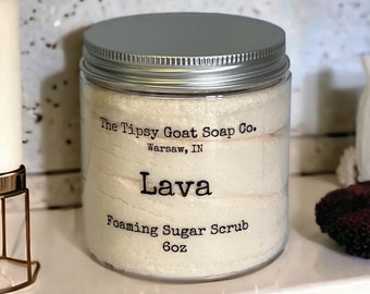 Lava Foaming Sugar Scrub | Sugar Whipped Soap