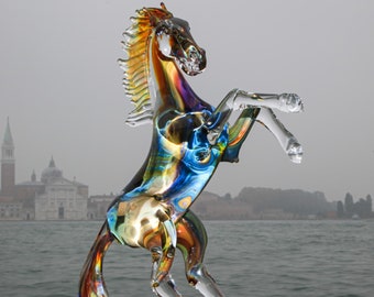 ムラノガラス ムラーノ MURANO GLASS ホースヘッド 馬 ヴェネチアン ムラノガラス ムラーノ MURANO GLASS ホースヘッド 馬 ヴェネチアン