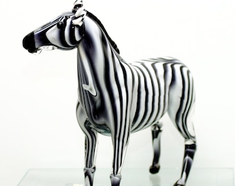 Zebra Soul of the Savannah - Murano Glass
