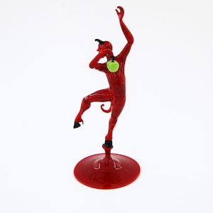 Roter Teufel mit Apfel Kleingröße - MuranoGlas