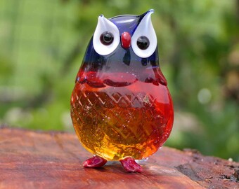 大きなフクロウ - ムラーノガラス - Etsy 日本