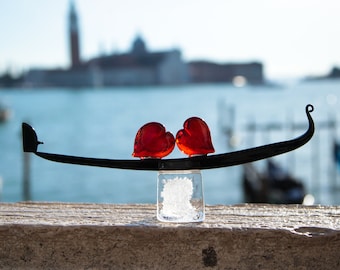 Love Gondola - Murano Glas