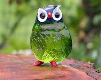 大きなフクロウ - ムラーノガラス - Etsy 日本