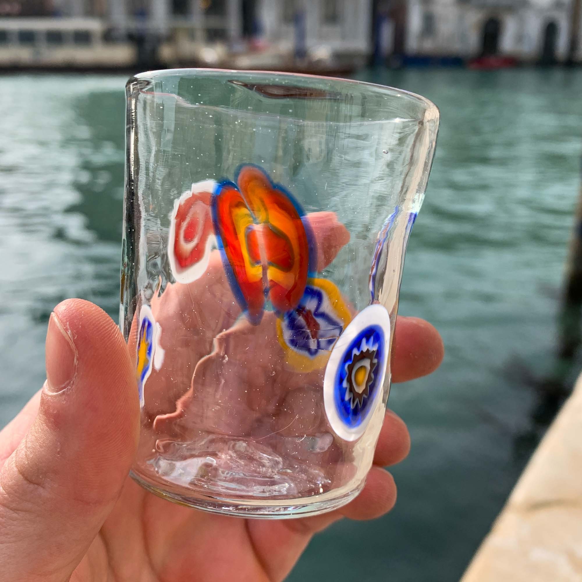 6 Shot Glasses with Murrine Murano Glass Etsy