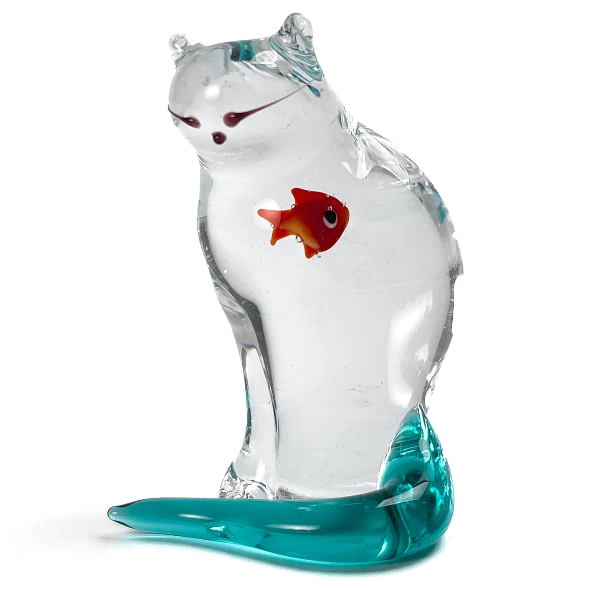 金魚が入った猫 - ムラーノガラス - Etsy 日本