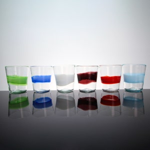 Six Glasses Set &quot;Horizon&quot; - Murano Glass