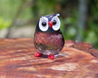 ムラーノガラスのフクロウ - 小サイズ - Etsy 日本