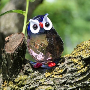Murano Glass Owl - Guardian of the night - Medium Size