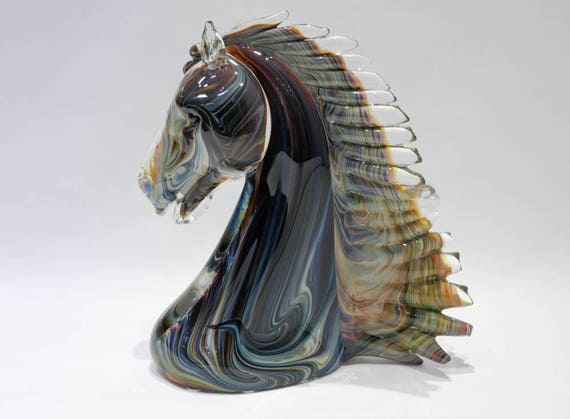 Horse Head Murano Glass - Etsy
