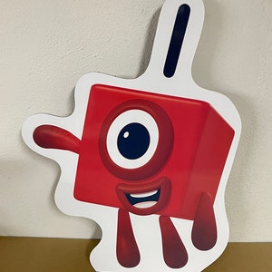 Number blocks Character Stands, 24in tall, Party Signs, Cutouts, Standees (Please read full item details for discounted pricing)