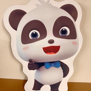 Baby Bus Character Stands, 24in tall, Party Signs, Cutouts, Standees (Please read full item description)