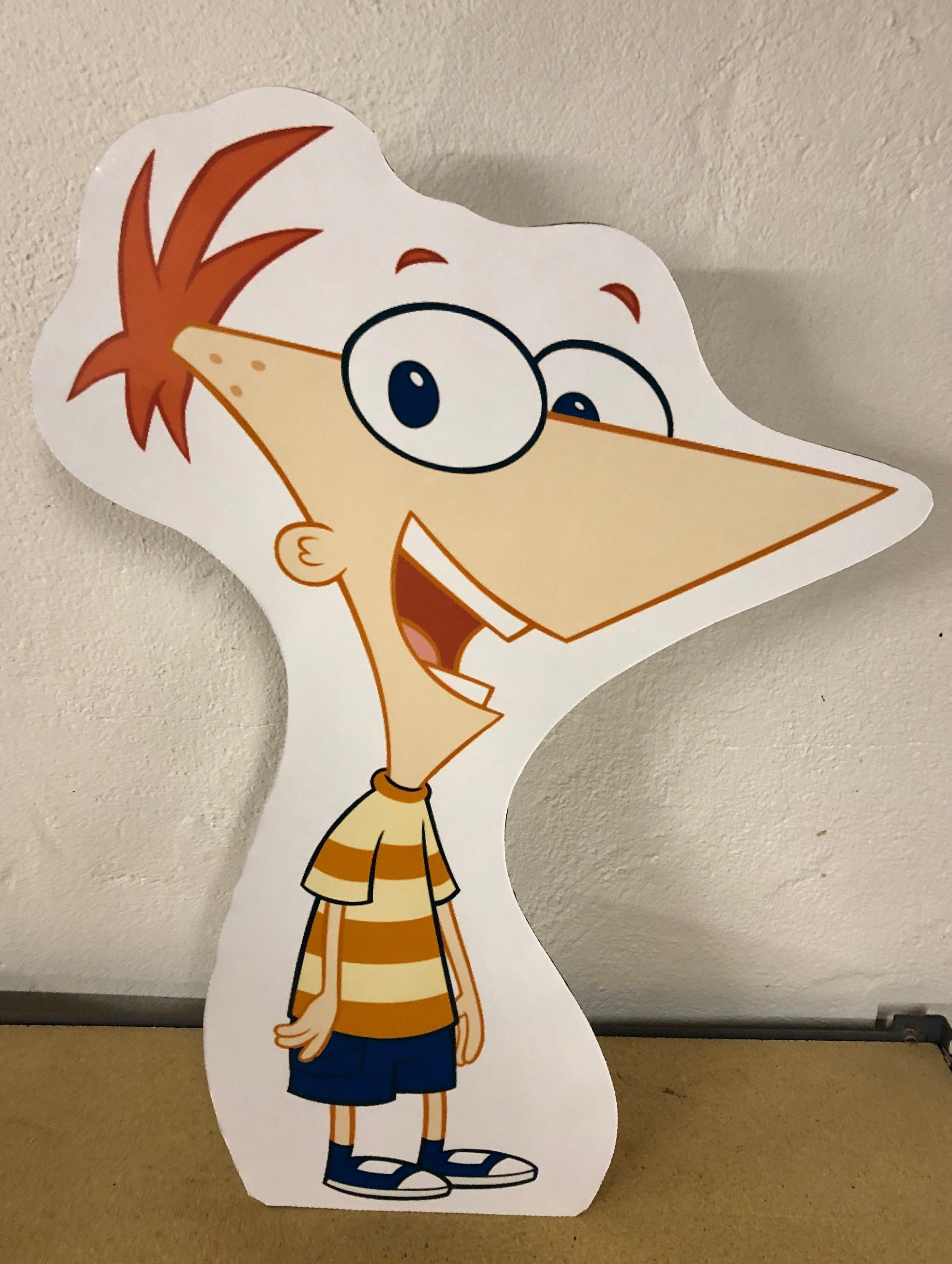 Phineas And Ferb Character Party Signs Cut Outs Listing Etsy
