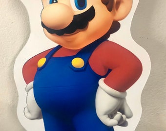 Super Mario Brothers Character Stands, 24in tall, Party Prop, Cutouts, Standees, backdrops (Please read full item description)