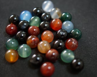 30 PERLES AGATE mix 8mm N13