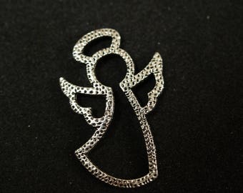 PENDENTIF FORME ANGE métal argenté