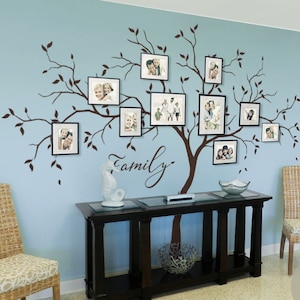Large Family Tree Wall Decals Trees Decal Nursery Tree Wall Decals, Tree mural, Vinyl Wall Decal AM039