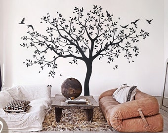 Large Tree Wall Decals Trees Decal Nursery Tree Wall Decals, Tree mural, Vinyl Wall Decal AM017