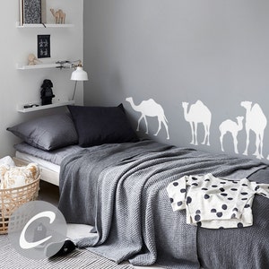 Camel Family Wall Decal Nursery Wall Decal Large Wall Decor With Camel ...