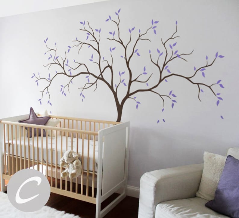 Large Family Tree Wall Decals Trees Decal Nursery Tree Wall Etsy