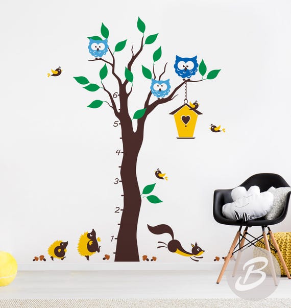 Height Chart Wall Sticker Tree