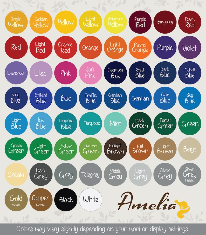 VINYL COLOR BOOKLET