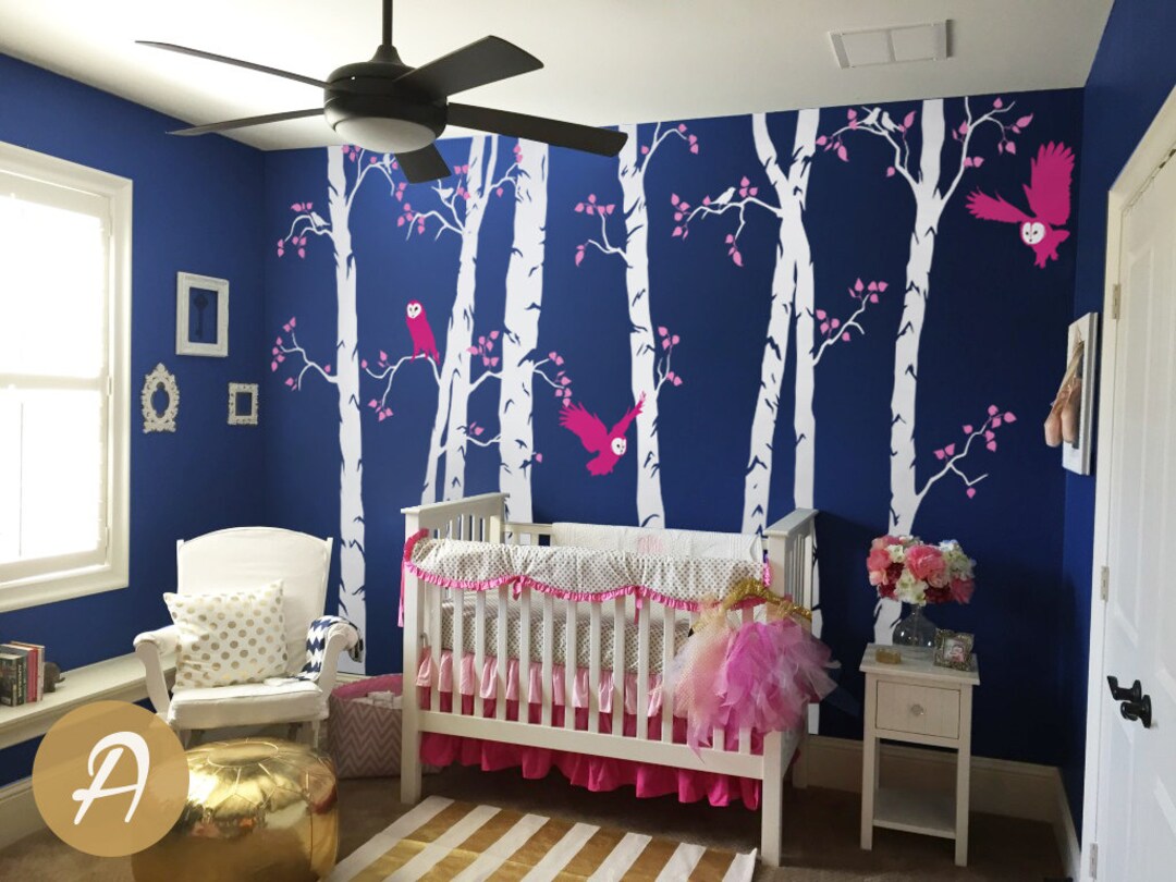 Sticker Babby Tree Large Tree Wall Sticker Tree Wall Decal With Owls Large Baby Nursery ...