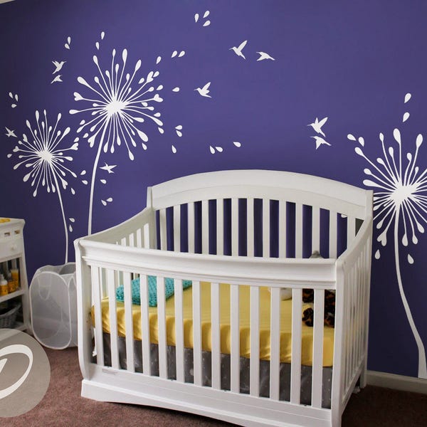 Dandelion Wall Decal Etsy