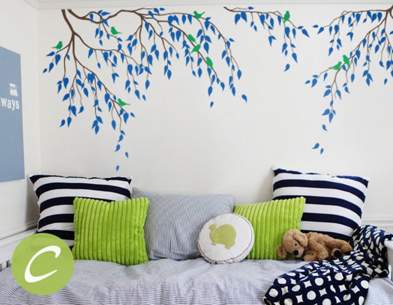 Tree Wall Decal Nursery Tree Decal Vinyl Nursery Decal Etsy