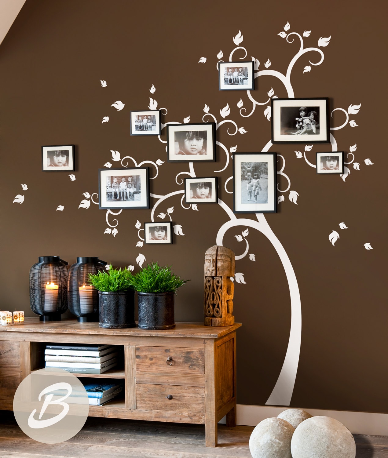 Large Family Tree Wall Decals Trees Decal Nursery Tree Wall Etsy