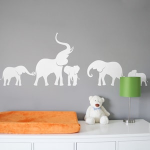 Elephant wall decal Nursery wall decal Large wall decor with elephant Wall sticker with elephants Wall art Removable vinyl decal -AI005