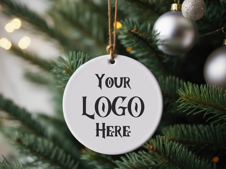 100 Pack Custom Business Logo Christmas Ornaments Corporate Etsy Canada