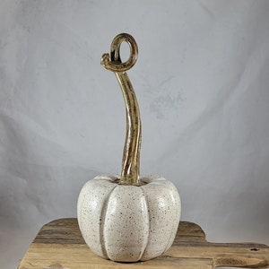 Pottery Handmade Stoneware Pumpkin, Decorative Home Decor