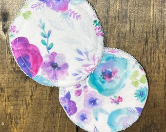 Watercolour Flowers Cotton Round