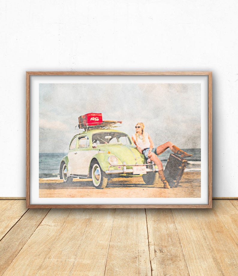 Vintage Posters Retro Wall Art Hippie Decor Image 0