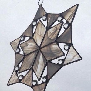 Hand made Glass Decoration - Snowflake