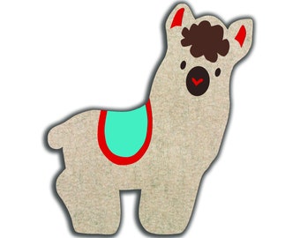Cute Llama PDF Pattern, Felt Pattern, Plush Pattern