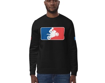 Sportbike Motorcycle Merch For Sport Bikers and Wheelie Lovers Unisex Eco Sweatshirt
