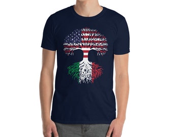 American Grown with Italian Roots Short-Sleeve Unisex T-Shirt