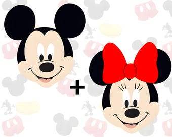 Mickey and Minnie Mouse Felt Plush Pattern (PDF Pattern)