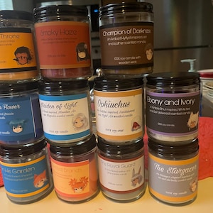 FFXIV Character themed candles!