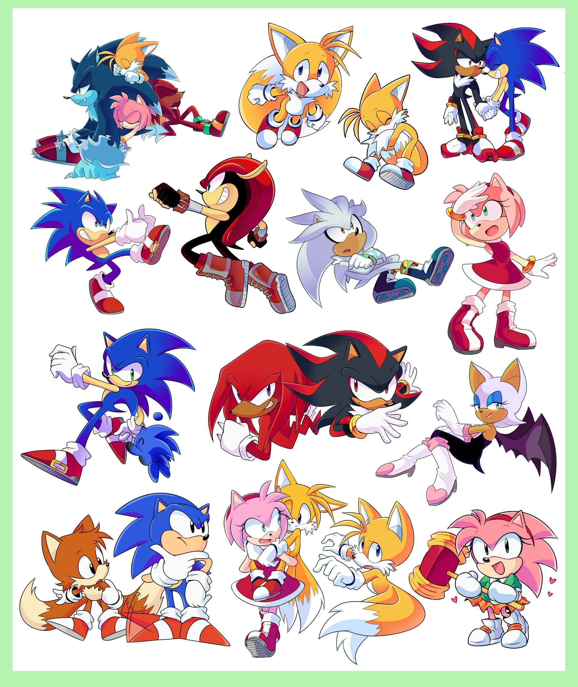 Sonic Stickers - Etsy