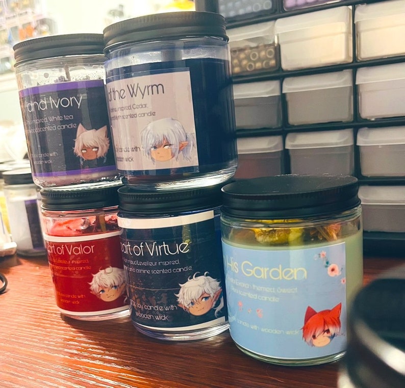 FFXIV Character Themed Candles Etsy
