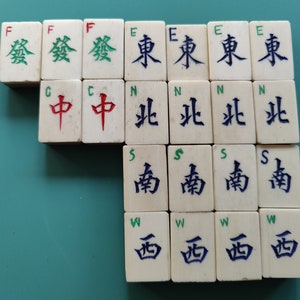 Liquidação Jogo Mahjong Bambu & Bone 152 Pc Cx Madeira